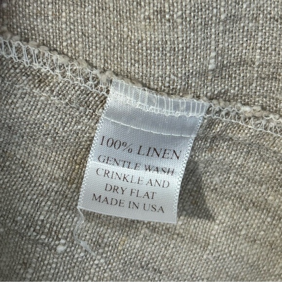 Magnolia Pearl Cottage Farm Dress in Heavy Linen -Oatmeal - Picture 13 of 15